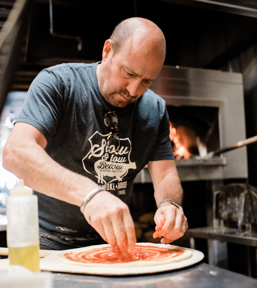 Frank Bonanno Making Pizza